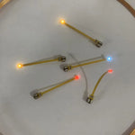 diodes led vert bleu rouge clips transparentes moderne sans fil 5pcs