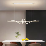 lampe suspendue moderne spirale lumineuse noir blanc doré chambre salon étudiant