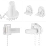 rideau enroulable maille fine beige clips moderne tube commande chaîne