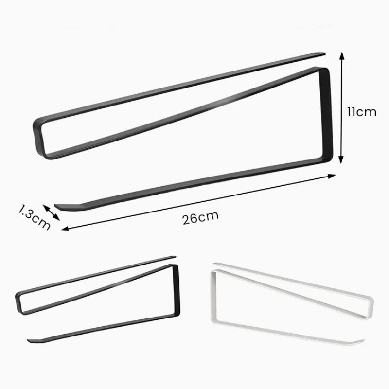 porte serviettes enroulable moderne clips noir blanc poissons minimalisteSuspensível
