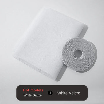 filet anti moustiques blanc maille fine adhésif fenetre chambre maison moderne protection insectes réutilisableintérieurextérieur