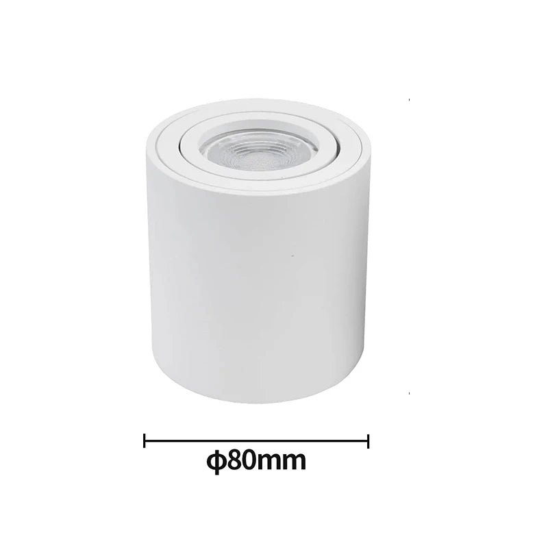 Spot moderne noir réglable led angle 30° autonome vis minimaliste
