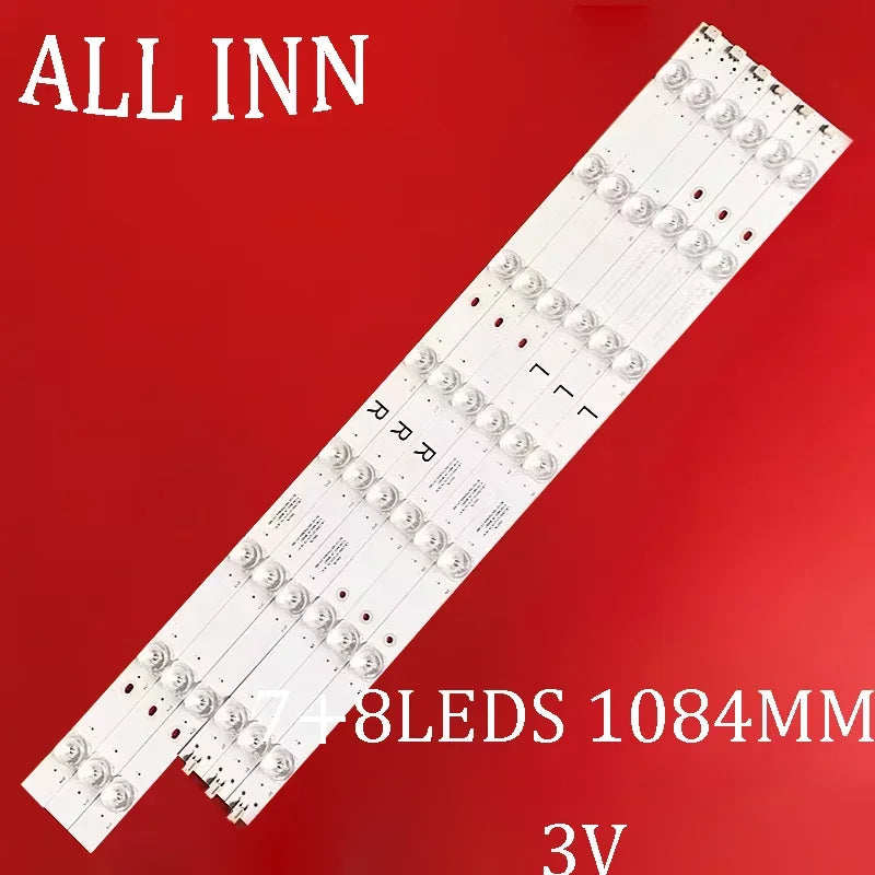 bande led blanche rondelles modernes 1084mm kit 6pcs opaques