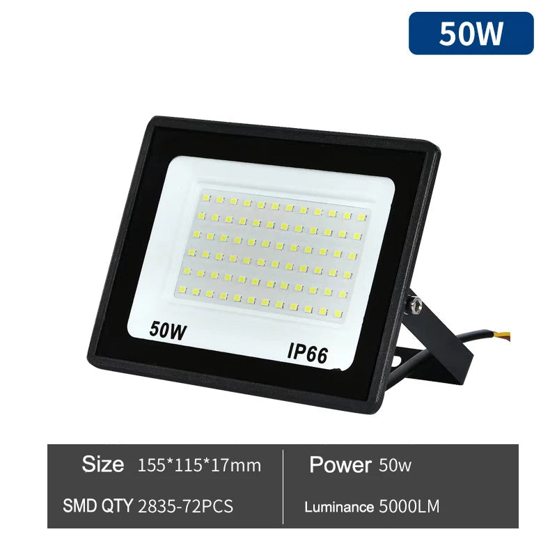 projecteur led puissance variable noir moderne mural 100w 200w 300w 220v aluminium