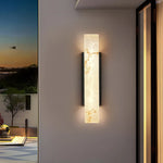 applique murale moderne marbre adhésive blanc beige noir led 13w 3000k