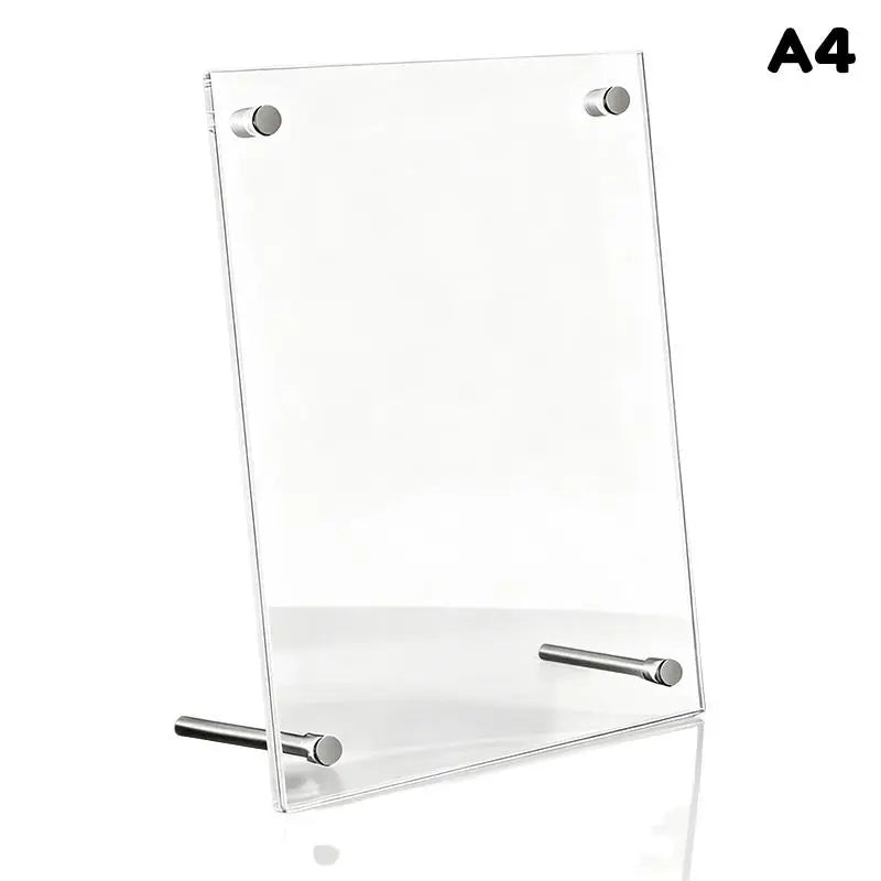 cadre photo acrylique transparent moderne pouces pouces A4 supports métalliques