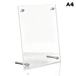 cadre photo acrylique transparent moderne pouces pouces A4 supports métalliques