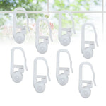 clips fenetre adhésifs blancs modernes robustes rideaux coulissants universels 100 pièces