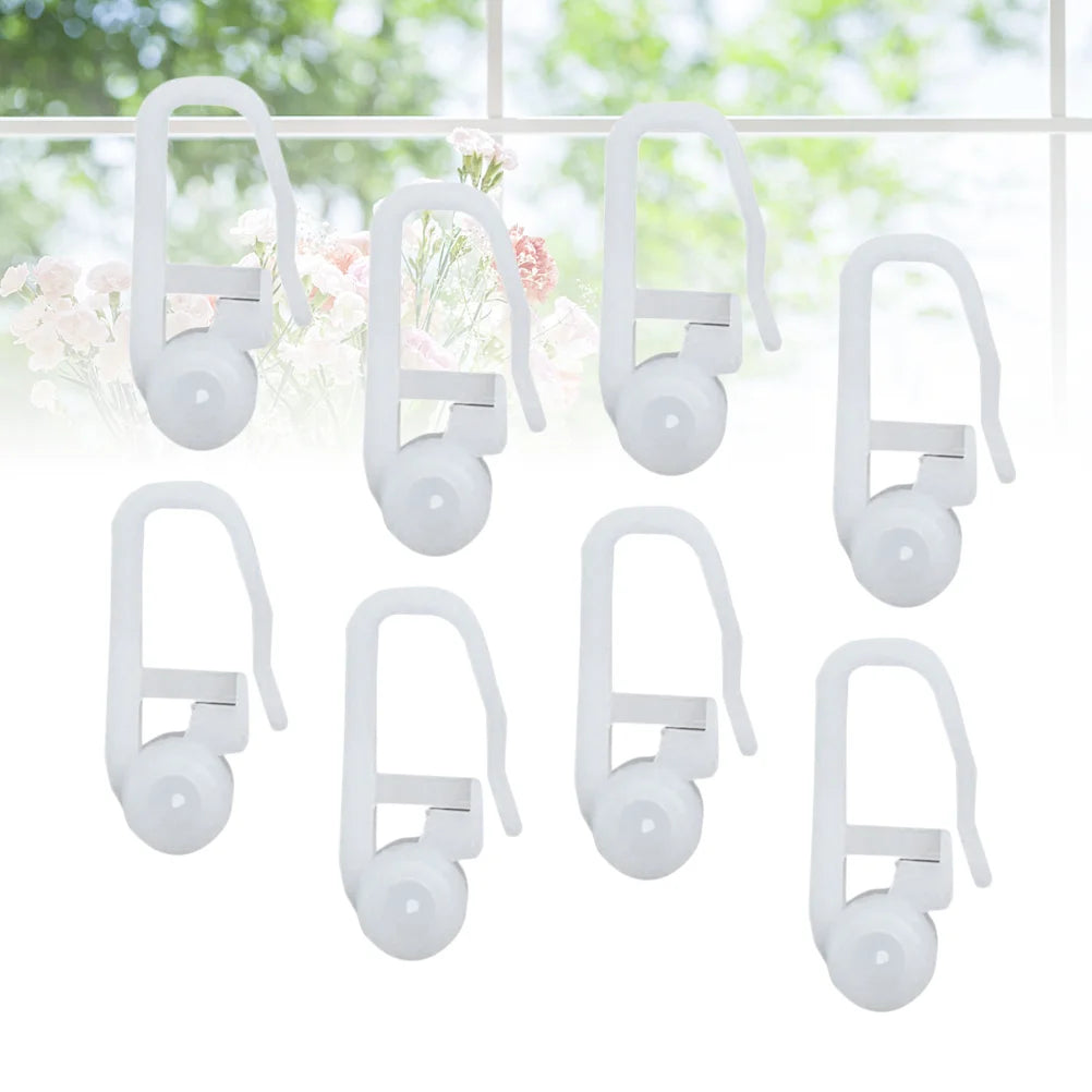 clips fenetre adhésifs blancs modernes robustes rideaux coulissants universels 100 pièces