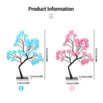 lampe led arbre fleurs roses moderne décoration intérieure saint valentin veilleuse chambre salon