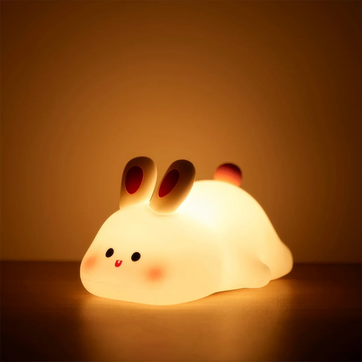 veilleuse table animaux silicone rechargeable mignon lapin panda citrouille