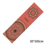 serviette yoga rose bleu mandala motifs floraux moderne 100cm matériaux fibre superfine