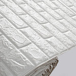 papier peint brique imitation adhésif moderne opalescent salon chambre résistant humidité