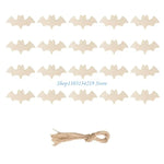 décorations halloween bois citrouille souris fantôme crâne chapeau sorcière texte boo fil suspension thèmes