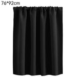 rideau blackout uni plissé moderne noir gris cuisine chambre volet tissu opaqué tringle