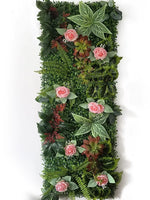 panneau végétal artificiel décoratif fleurs feuilles mur jardin extérieur maison moderne