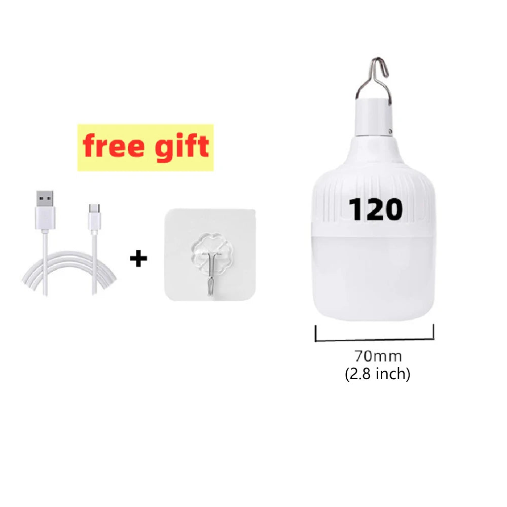 lampe camping rechargeable usb blanc ridge moderne crochet interrupteur trois positions