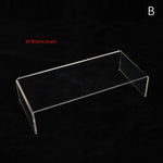 étagères transparentes modernes supports racks stockage protection film transparentes