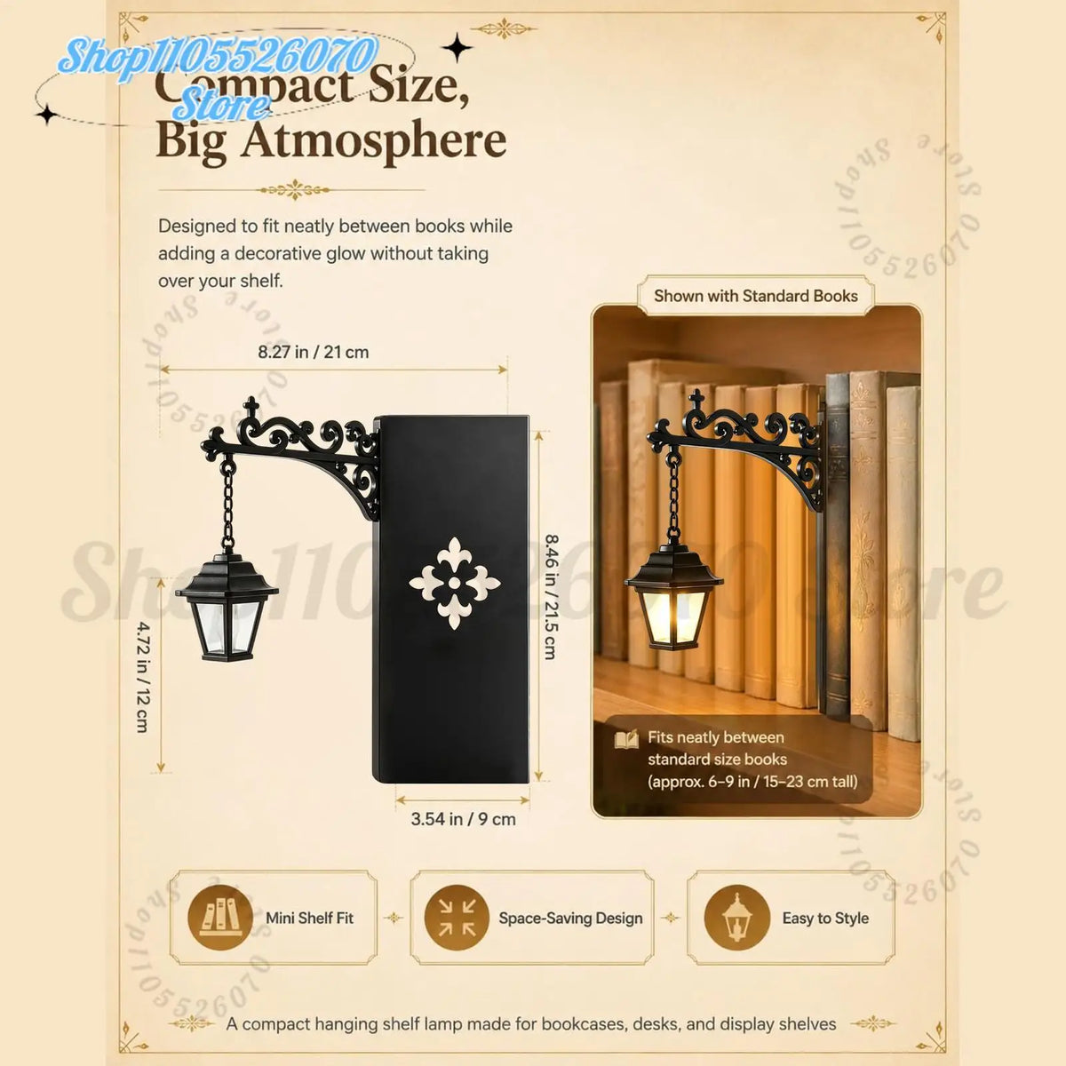 lanternes decoratives vintage murales ornements florals noir lumiere led chambre