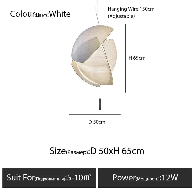 lampe suspendue moderne blanc rayures horizontales opacité cordon interrupteur 2000 82000 lumens
