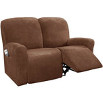 housses canapé relax velours machine lavable moderne rose clair gris bleu marron vert foncé