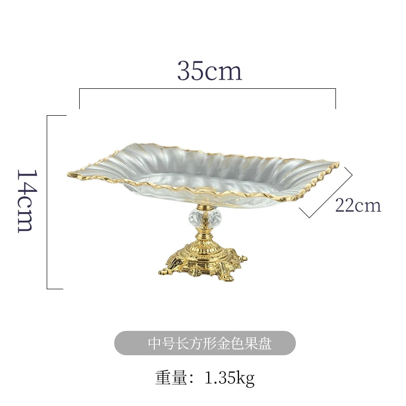 support fruits or noir rayures dorées classique baroque fourchette couteau hauteur 13cm