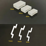 clips fixation rubans led transparent 8mm 10mm 12mm clips pcb led bandes lumière