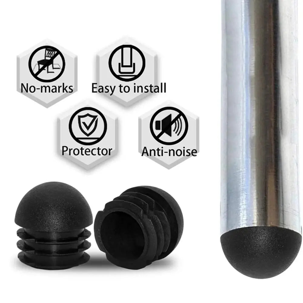 protège tiges adhésifs plastique noir sphérique moderne antiderapant feutre sol protection pièces