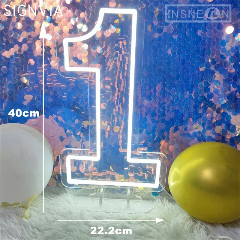 numéros lumineux led blanc transparent moderne minimaliste commutateur usb included kit visserie suspension