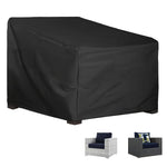 housse protection meuble extérieur noir durable imperméable chaise fauteuil plage moderne fixe cord lock