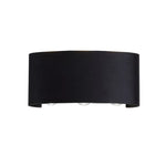 applique murale led moderne noire fixée mur éclairage haut bas chambre entrée salle bain