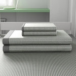housse matelas bleu gris micro perforée moderne anti bactéries perméable l'air