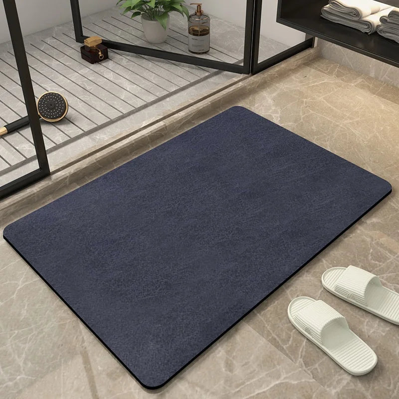 tapis bain noir moderne résistant rides absorbant l'eau antidérapant extérieur 40x60cm 50x60cm 30x60cm 80x90cm