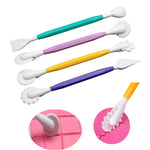 pinceaux outils modelage pâte modeler pâtisserie décoration gâteau plastique couleur assortie