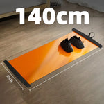 tapis yoga orange noir texture moderne bord fixé 50x140 50x180 50x200 cm