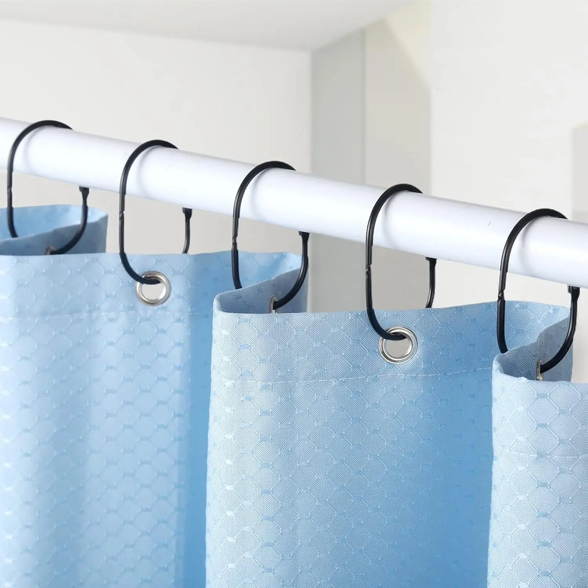 anneaux douche or noir argent modernes salle bain 3.5cm 6.6cm