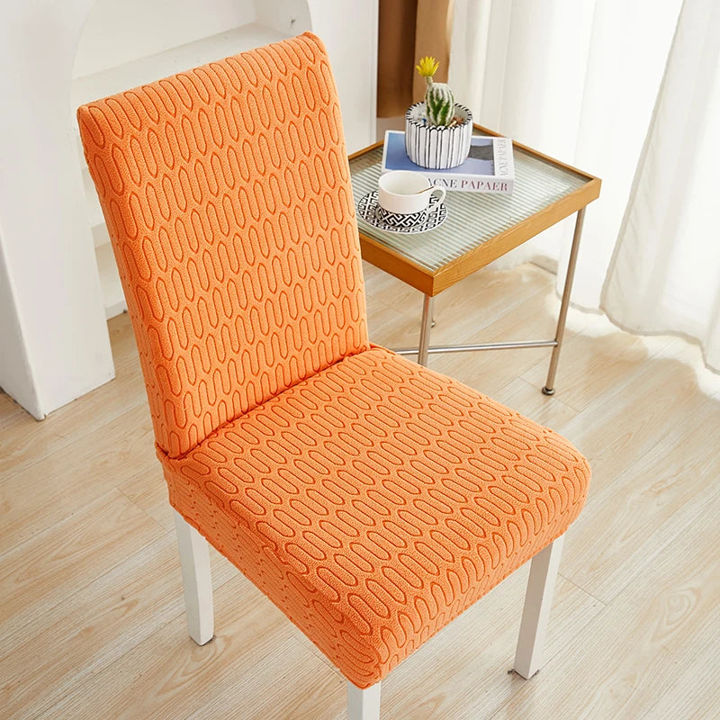 housse chaise moderne tissu extensible protecteur siège salle manger banquet