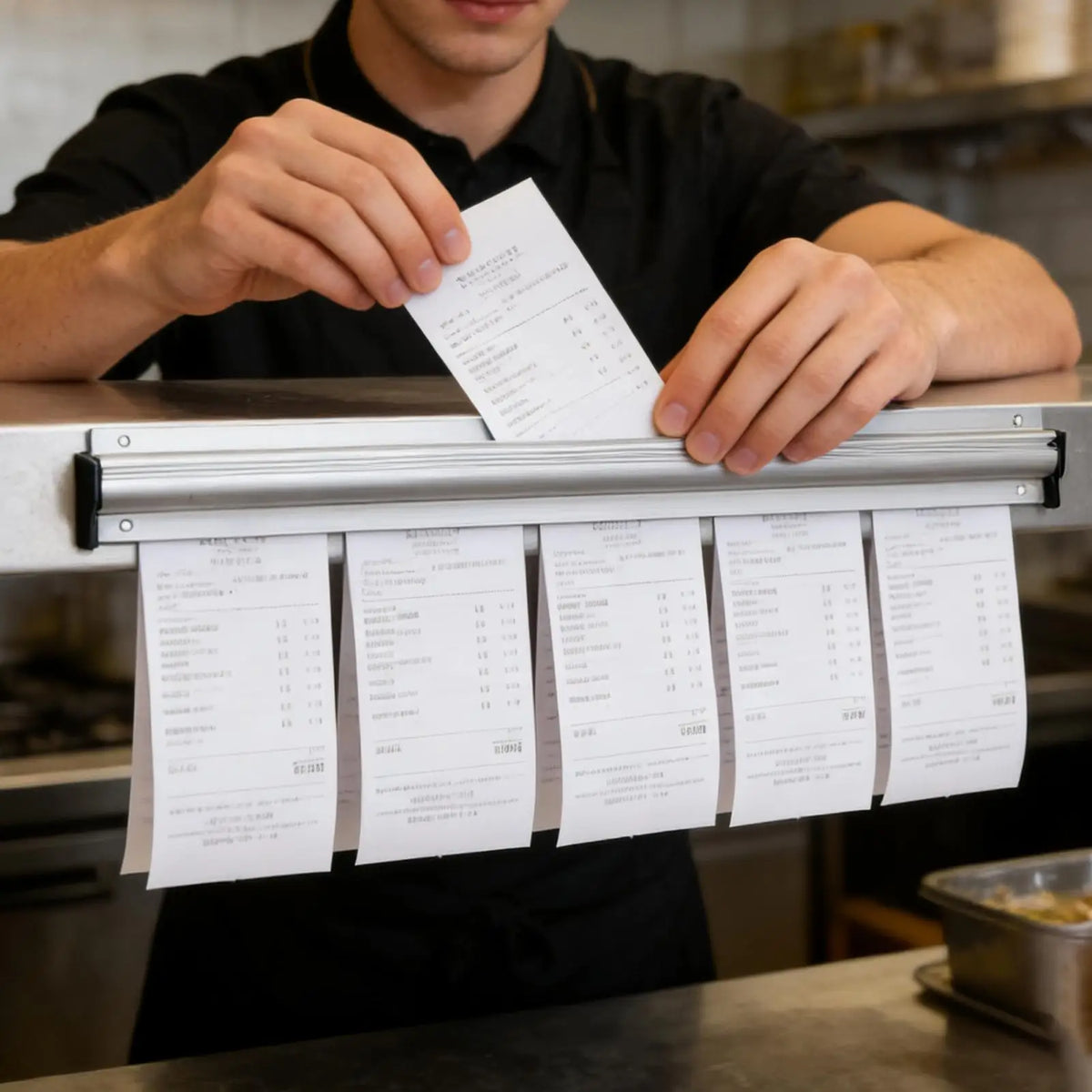 porte menu moderne métal blanc clips restaurant suspendre mur imperméable respectueux environnement