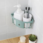 étagère rangement moderne rose pâle support mural adhésif simple structure mailles