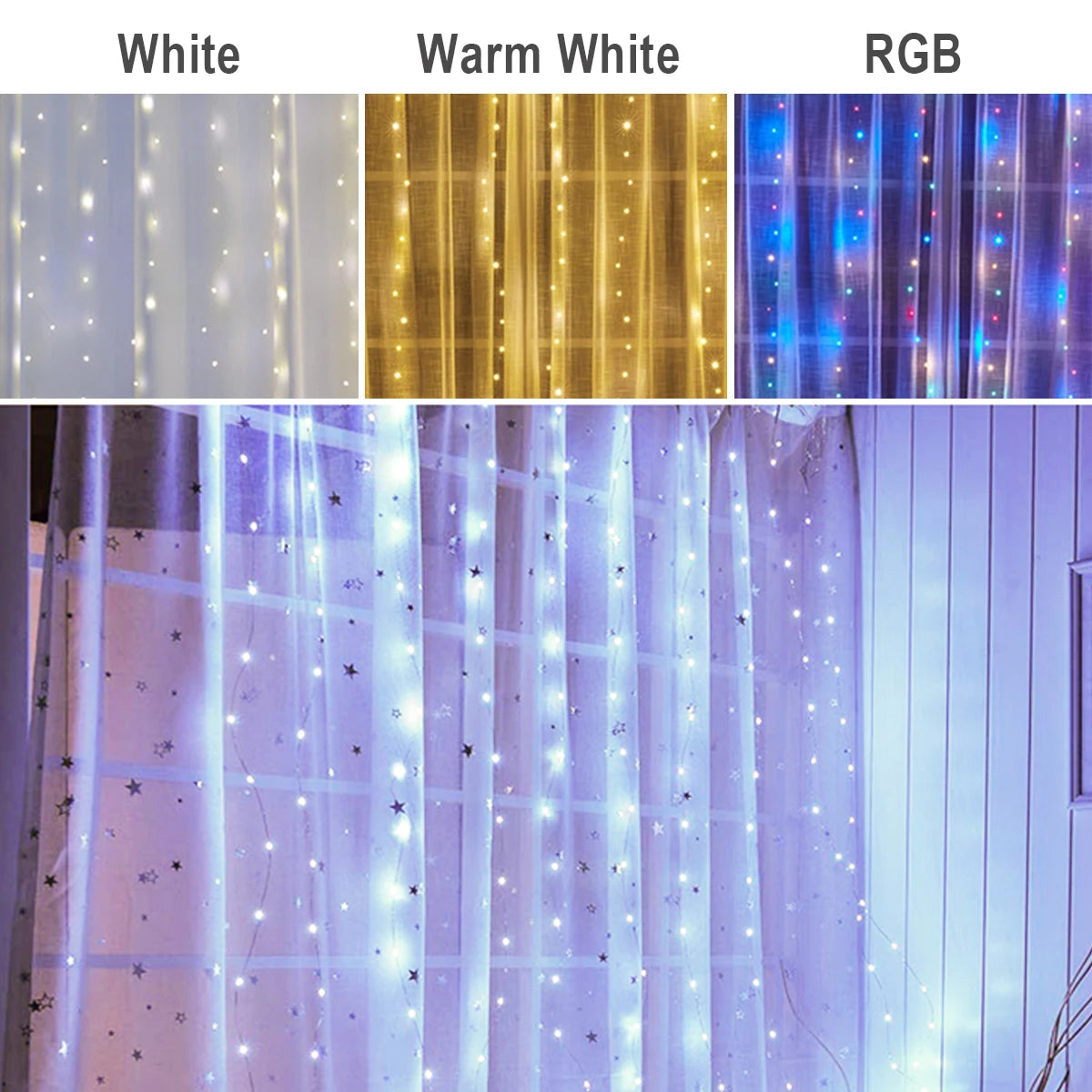 guirlande lumineuse blanc chaud moderne 3m 2m 1m led points lumineux translucide télécommande usb