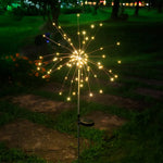 décoration solaire multicolore feu d'artifice modes éclairage moderne extérieure festive mariage noël