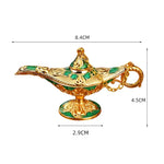 lampe aladdin miniature ornement florale orientale suspendue décoration dorée complexe