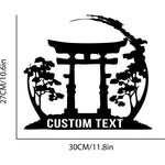 Accrochage du panneau Torii avec éclairage doux