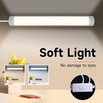 lampe led barre lumineuse blanc moderne 120cm clip interrupteur mural