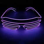lunettes lumineuses multicolores stripes horizontales moderne occasion fête Halloween Nouvel An discothèque