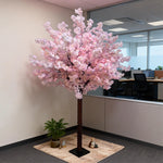 arbre artificiel fleurs rose moderne décoration extérieure baby shower papier rouge cheval