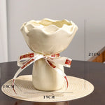 vase floral vintage élégant petite décoration maison moderne rose rouge noir blanc
