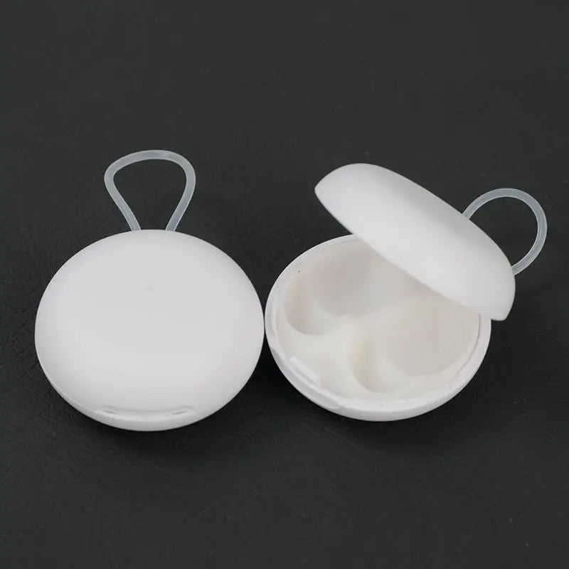 boîte rangement bouchons oreilles noir blanc compact annuel suspension bijoux accessoires rond matériau