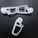 clips fenetre adhésifs blancs modernes robustes rideaux coulissants universels 100 pièces