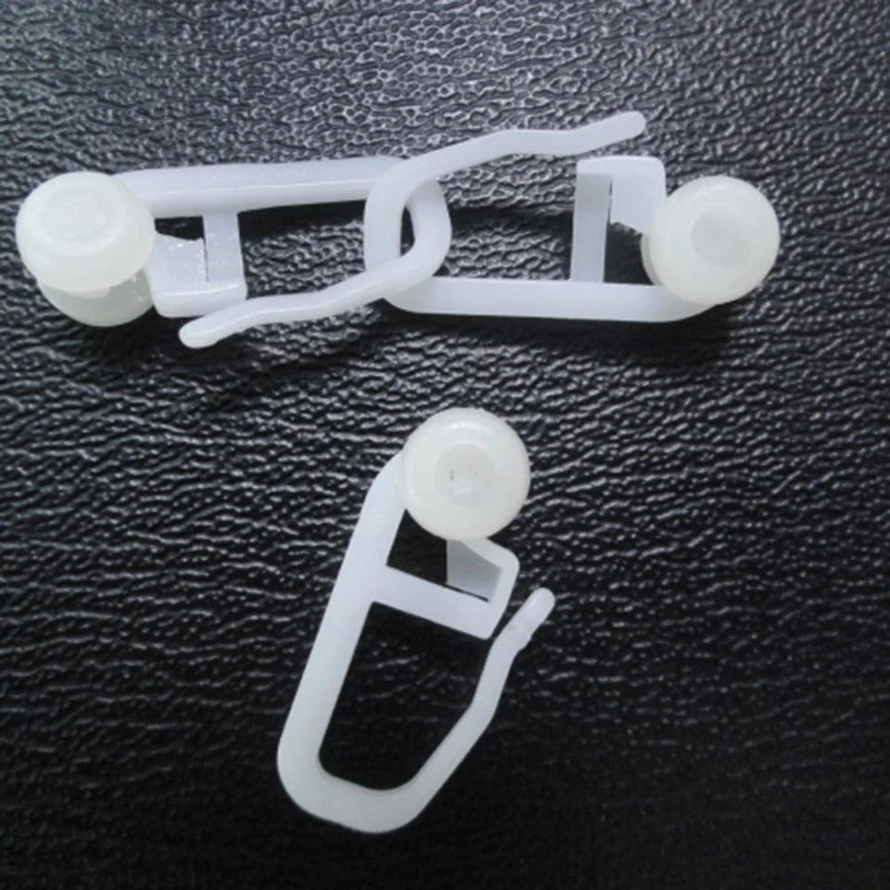clips fenetre adhésifs blancs modernes robustes rideaux coulissants universels 100 pièces